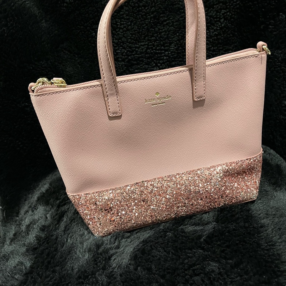 Kate Spade Pink Glitter Crossbody Bag